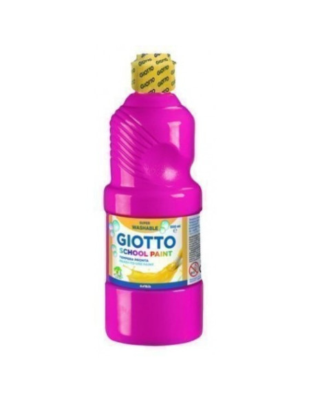 BOTELLA 500ML TÉMPERA LAVABLE MAGENTA GIOTTO F535310