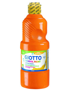 BOTELLA 500ML TÉMPERA LAVABLE NARANJA GIOTTO F53530500