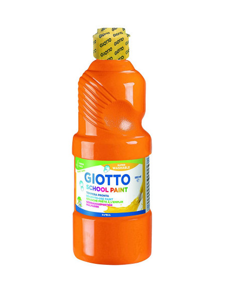 BOTELLA 500ML TÉMPERA LAVABLE NARANJA GIOTTO F53530500