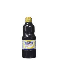 BOTELLA 500ML TÉMPERA LAVABLE NEGRO GIOTTO F535324