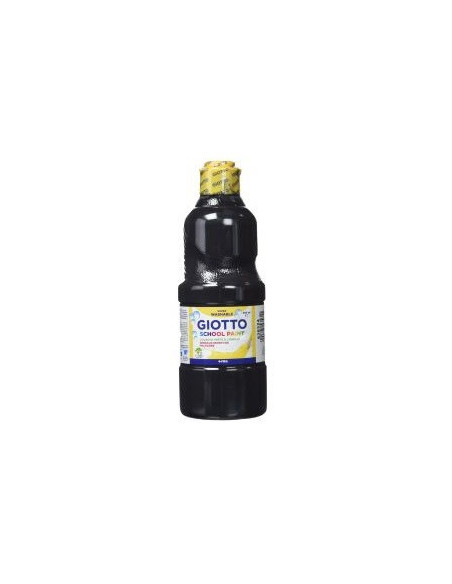 BOTELLA 500ML TÉMPERA LAVABLE NEGRO GIOTTO F535324