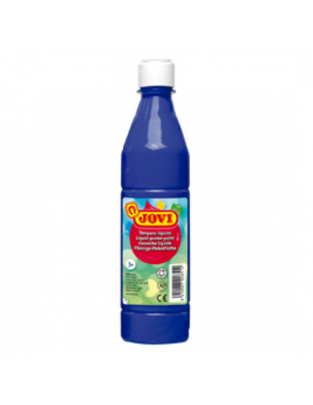BOTELLA TÉMPERA LÍQUIDA 500 ML - AZUL OSCURO JOVI 50624