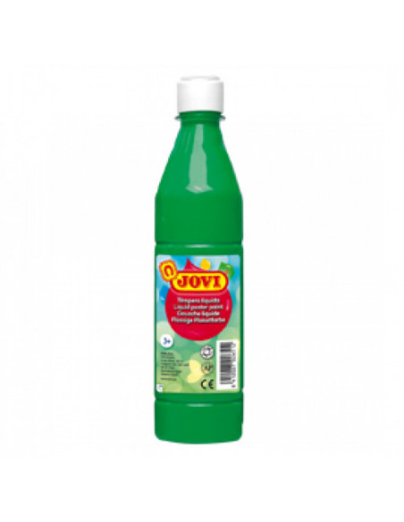 BOTELLA TÉMPERA LÍQUIDA 500 ML - VERDE MEDIO JOVI 50617