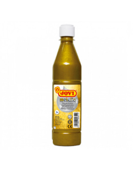 BOTELLA TÉMPERA LÍQUIDA 500 ML METALIC- ORO JOVI 50638