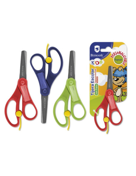 TIJERA ESCOLAR BISMARK KIDS C/NOMBRE Y FRENO 5´´ BISMARK 329530