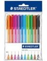 Pack de 10 boligrafos Staedtler colores surtidos