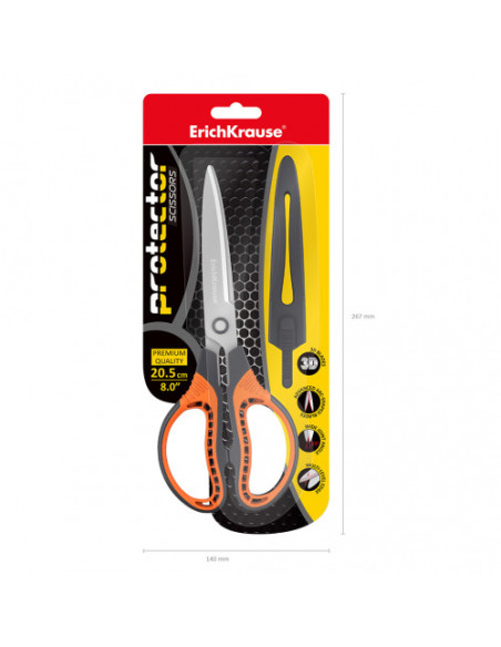 TIJERAS PROTECTOR, 20.5 CM ERICH KRAUSE 48057