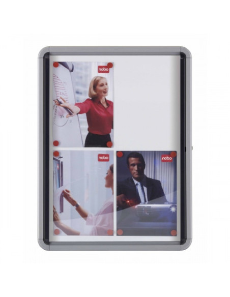 VITRINA NOBO DE INTERIOR FONDO METAL 6 X A4 HOJAS NOBO 1902558
