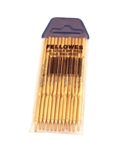 PACK 12 RECAMBIOS PARA BOLIGRAFO PEANA AZUL FELLOWES 0910301