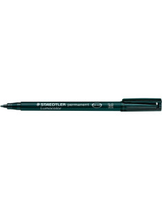 MARCADOR LUMOCOLOR PERMANENTE PUNTA MEDIA 1MM. NEGRO STAEDTLER 317-9