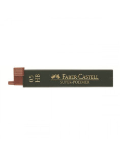 ESTUCHE 12 MINAS 0.5MM SUPER POLIMERAS HB FABER CASTELL 120500