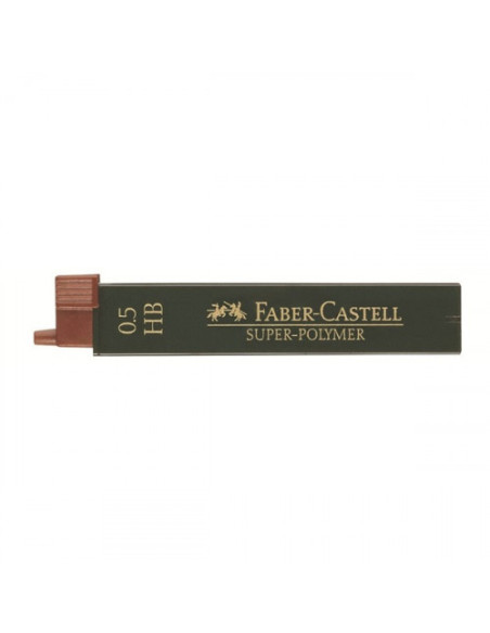 ESTUCHE 12 MINAS 0.5MM SUPER POLIMERAS HB FABER CASTELL 120500