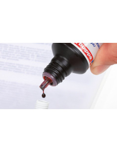 FRASCO TINTA PARA RELLENAR 25ML ROJA EDDING T25-002 2