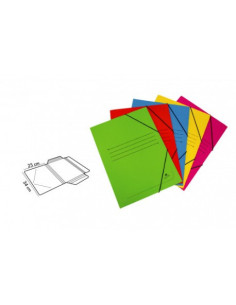 CARPETA CARTON SIMIL PRESPAN 500 GR./M2. FOLIO GOMA SOLAPA VERDE MARIOLA 1525VE