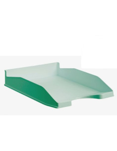 BANDEJA ECOGREEN 100% RECICLADO Y RECICLABLE APILABLE VERDE PASTEL 345X255X60 MM ARCHIVO 2000 742 VE PS