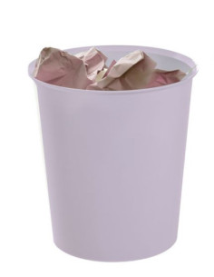 PAPELERA ECOGREEN 100% RECICLADO Y RECICLABLE MALVA PASTEL 18 LITROS 290X310 MM ARCHIVO 2000 2001 ML PS