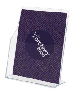 PORTAFOLLETOS SOBREMESA PREMIUM 1/3 A4 VERTICAL 85x115x145MM ARCHIVO 2000 6141CSTP