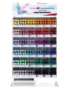 PACK ROTULADORES ABT DUAL BRUSH EXPOSITOR MOD-36C-DIS+CABECERAS KIT-216 ROTULADORES PINCEL (36 COL.)TOMBOW ABT-MOD-36C-1-CONT