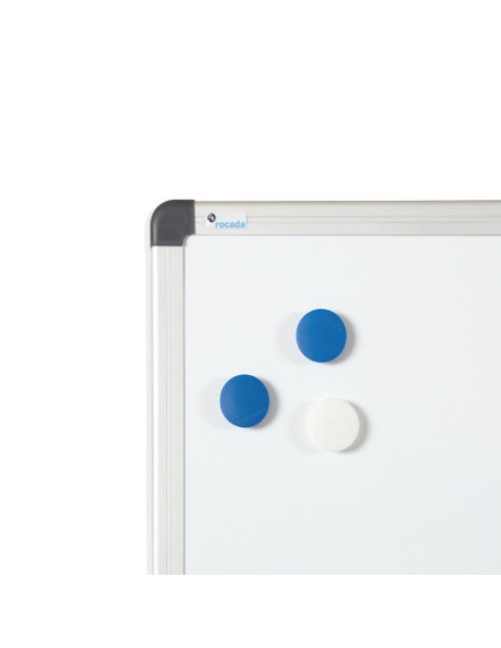 PIZARRA LACADA BLANCA MAGNÉTICA MARCO DE ALUMINIO 200X120CM ROCADA 6411