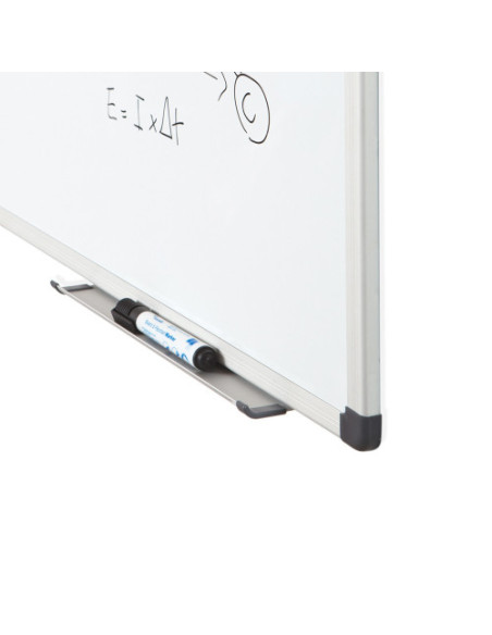 PIZARRA LACADA BLANCA MAGNÉTICA MARCO DE ALUMINIO 200X120CM ROCADA 6411