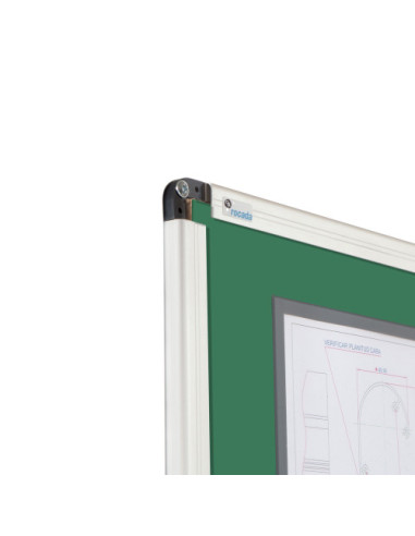 PIZARRA VITRIFICADA VERDE MARCO DE ALUMINIO...