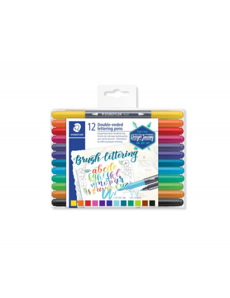 ESTUCHE DE PLÁSTICO CON 12 ROTULADORES