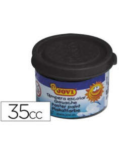 ESTUCHE TÉMPERA ESCOLAR 5 BOTES 35 ML - NEGRO JOVI 50330