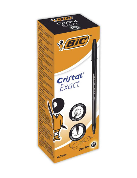 BOLIGRAFO CRISTAL ULTRA FINE NEGRO 0