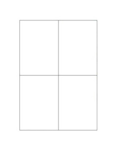 CAJA 100 HOJAS ETIQUETAS BLANCAS SIN MÁRGENES-LÁSER/INYECCIÓN DE TINTA/FOTOCOPIADORAS-105X148 MM MEGASTAR LP4MS-105148