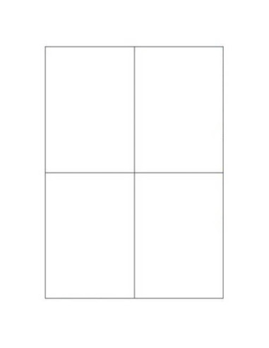 CAJA 100 HOJAS ETIQUETAS BLANCAS SIN MÁRGENES-LÁSER/INYECCIÓN DE TINTA/FOTOCOPIADORAS-105X148 MM MEGASTAR LP4MS-105148