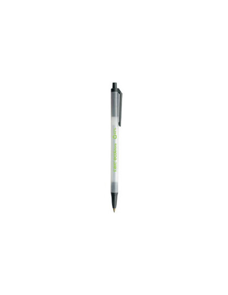 BOLIGRAFO ECO CLICSTIC RECICLADO TRAZO MEDIO EN COLOR NEGRO BIC 8806871