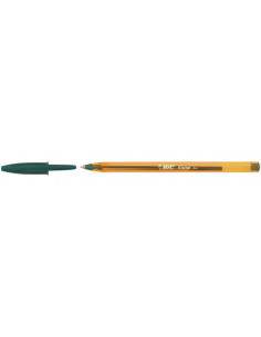 BOLIGRAFO CRISTAL FINE CUERPO NARANJA TRAZO 0