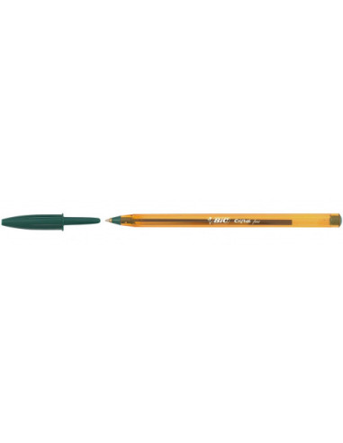 BOLIGRAFO CRISTAL FINE CUERPO NARANJA TRAZO 0
