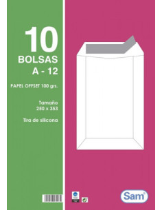 PAQUETES DE 10 BOLSAS BLANCAS