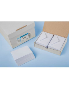 ESTUCHE 100 SOBRES PARA TARJETA DE VISITA (70X105) CLASICO-NO NORMALIZADO-ENGOMADO OFFSET BLANCO 90 GRS. SAM 271304
