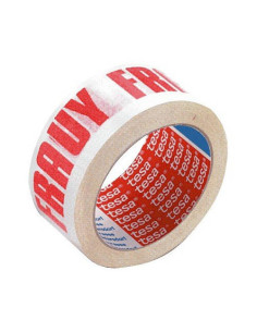 CINTA DE EMBALAJE IMPRESA "MUY FRAGIL" 50MM.X132M. BLANCO / ROJO TESA 60089-00002-00