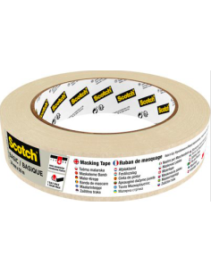 ROLLO CINTA ADHESIVA DE ENMASCARAR PINTOR BASIC 24MM X 50M SCOTCH 7100333168