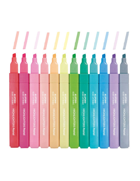 ESTUCHE 6 SUBRAYADORES PASTEL COLOR EXPERIENCE ALPINO SU000012