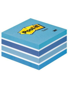 CUBO 450 HOJAS NOTAS ADHESIVAS 76X76MM COLORES SURTIDOS AZULES 2028-B POST-IT 7100172385