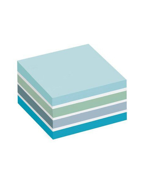 CUBO 450 HOJAS NOTAS ADHESIVAS 76X76MM COLORES SURTIDOS AZULES 2028-B POST-IT 7100172385