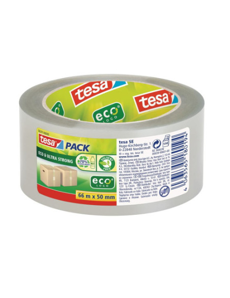 CINTA EMBALAJE TESAPACK ECO & ULTRA STRONG ECOLOGO TRANSPARENT TESA TAPE 58297-00000-00