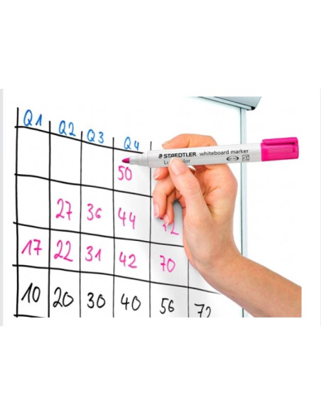 MARCADOR PIZARRA LUMOCOLOR MARKER 351 TRAZO 2MM. ROSA STAEDTLER 351-20