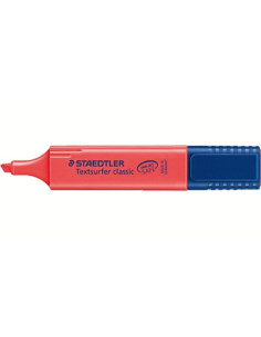 MARCADOR FLUORESCENTE TEXTSURFER CLASSIC 1-5MM. ROJO STAEDTLER 364-2