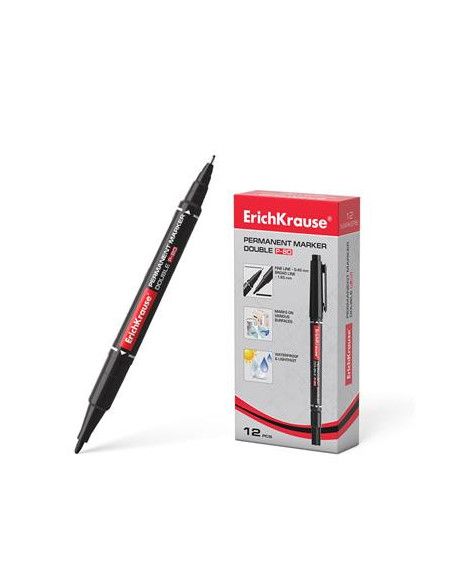 MARCADOR PERMANENTE DOBLE PUNTA DOUBLE P-80