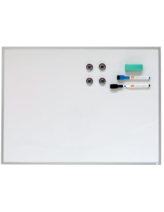 PIZARRA MAGNETICA 585X430MM+ACCESORIOS MARCO ALUMINO NOBO 1903777 2