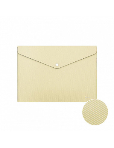 SOBRE BROCHE POLIPROPILENO OPACO A4 MATT PASTEL...