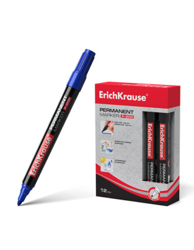 MARCADOR PERMANENTE P-200 AZUL ERICH KRAUSE 4778