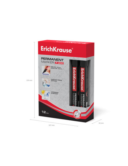 MARCADOR PERMANENTE P-200 AZUL ERICH KRAUSE 4778