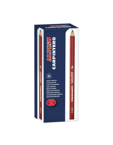 CAJA 24 LÁPICES CARPINTERO ALPINO LE000013