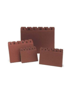 INDICE FICHEROS CARTON CUERO A-Z (150X100 MM) N.º 3 MARIOLA 3103